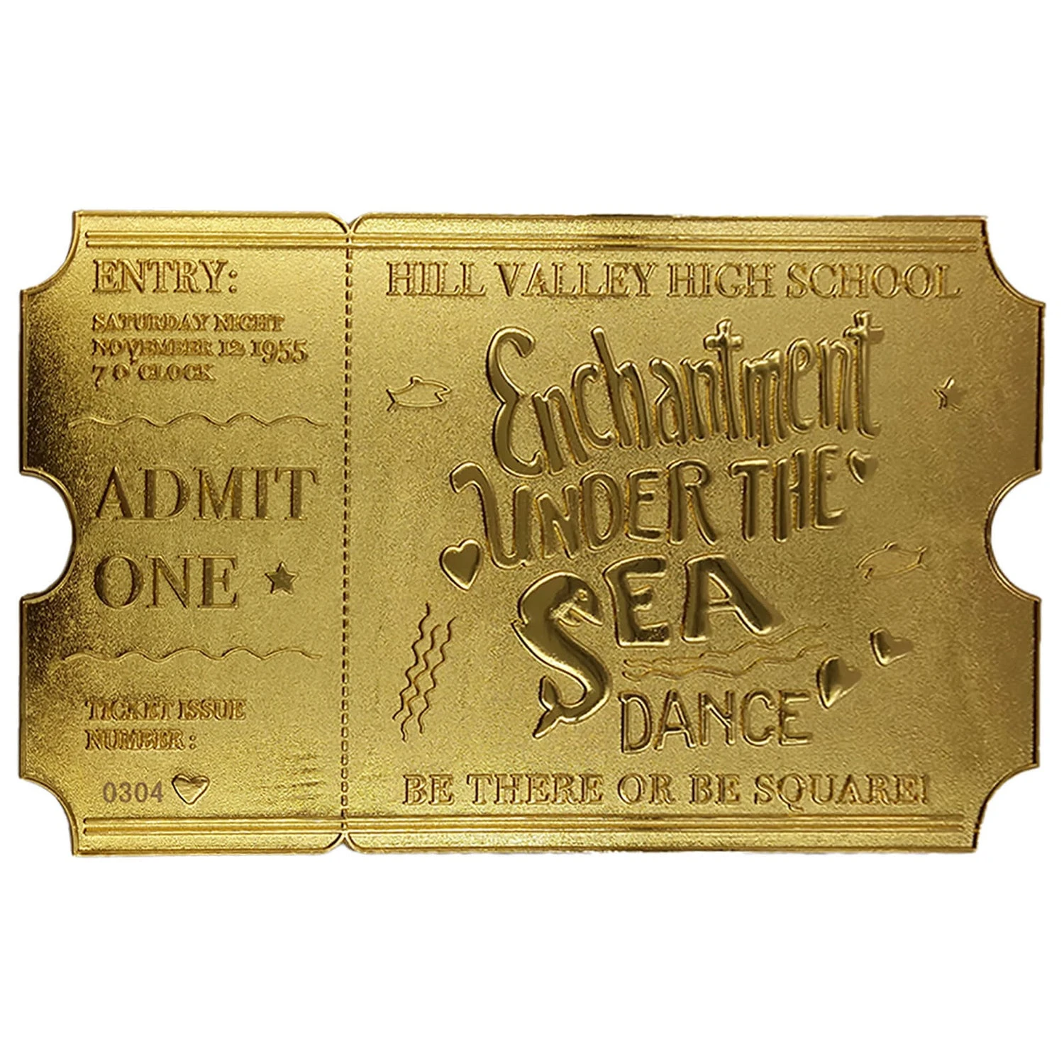 FANATTIK Back To The Future 24K Gold Plated Ticket Limited Edition Replica - Zavvi Exclusive 6 FANATTIK Back To The Future 24K Gold Plated Ticket Limited Edition Replica - Zavvi Exclusive - Image 4