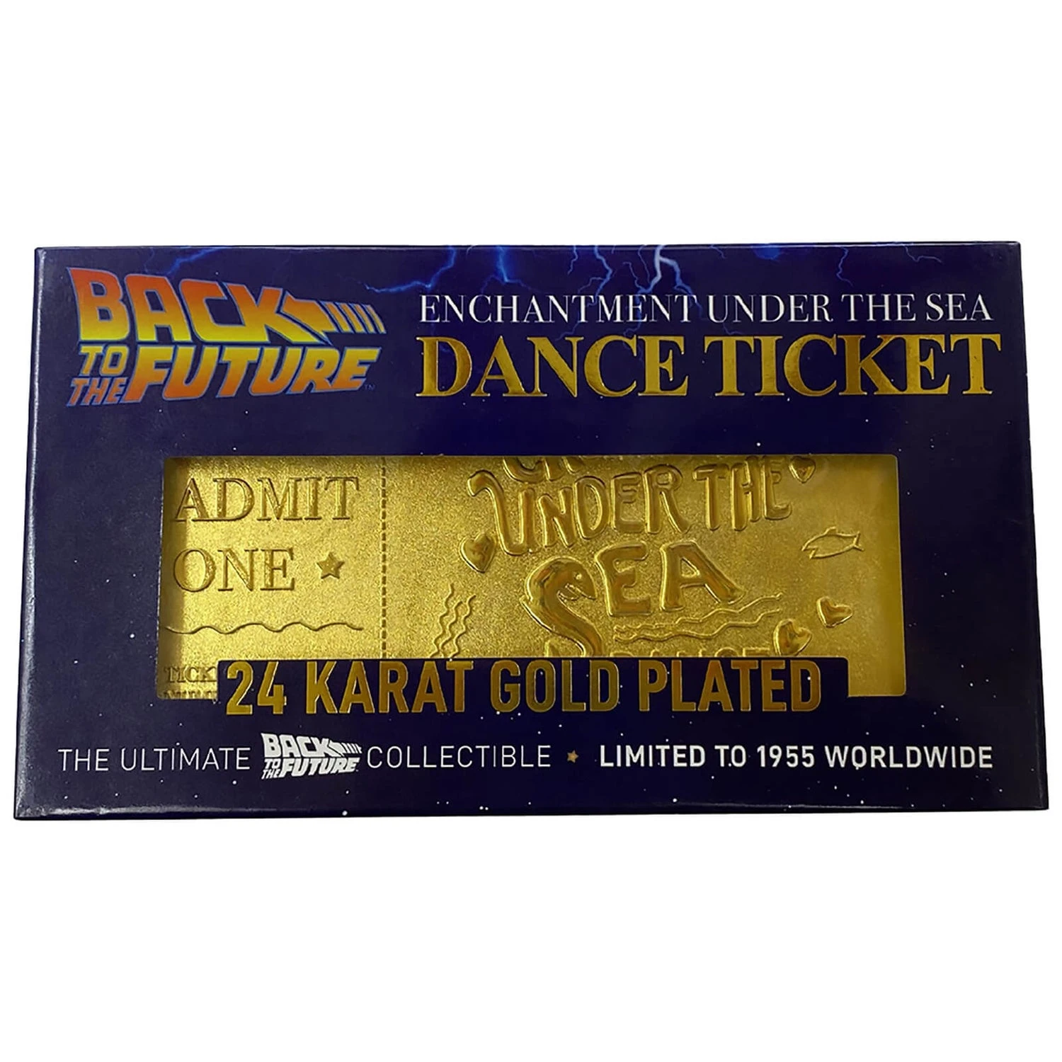 FANATTIK Back To The Future 24K Gold Plated Ticket Limited Edition Replica - Zavvi Exclusive 4 FANATTIK Back To The Future 24K Gold Plated Ticket Limited Edition Replica - Zavvi Exclusive - Image 2