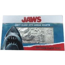 FANATTIK Jaws 24k Silver Plated Annual Regatta Entry Replica Ticket