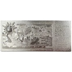 FANATTIK Jaws 24k Silver Plated Annual Regatta Entry Replica Ticket -Television Action Figures Shop 12615071 3634793286761655