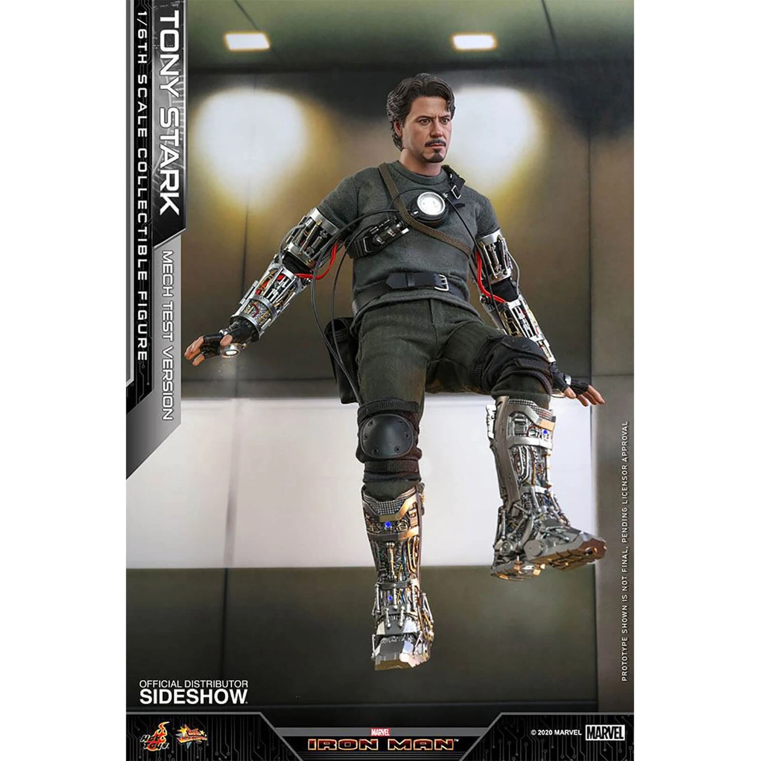 Hot Toys Iron Man Movie Masterpiece Action Figure 1/6 Tony Stark (Mech Test Version) 30 Cm 6 Hot Toys Iron Man Movie Masterpiece Action Figure 1/6 Tony Stark (Mech Test Version) 30 Cm - Image 4