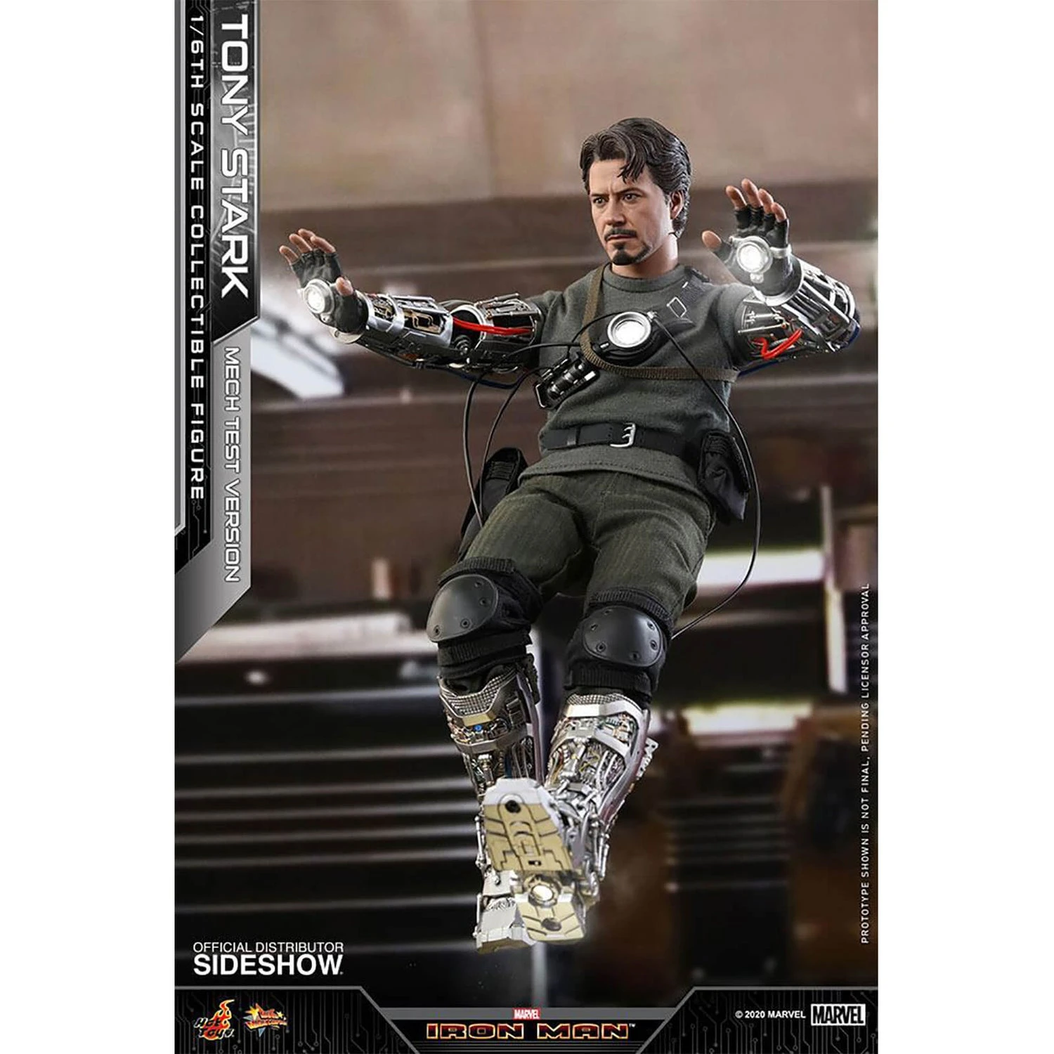 Hot Toys Iron Man Movie Masterpiece Action Figure 1/6 Tony Stark (Mech Test Version) 30 Cm 7 Hot Toys Iron Man Movie Masterpiece Action Figure 1/6 Tony Stark (Mech Test Version) 30 Cm - Image 5
