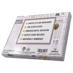 FANATTIK Harry Potter Silver Plated Yule Ball Ticket Limited Edition Replica -Television Action Figures Shop 12667391 3334810216430961