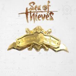Sea Of Thieves Athena's Fortune Ship Plaque 24K Gold Plated Limited Edition Replica