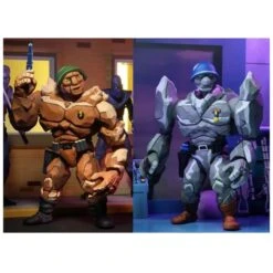 NECA Teenage Mutant Ninja Turtles Cartoon Traag And Granitor 2 Pack Action Figures