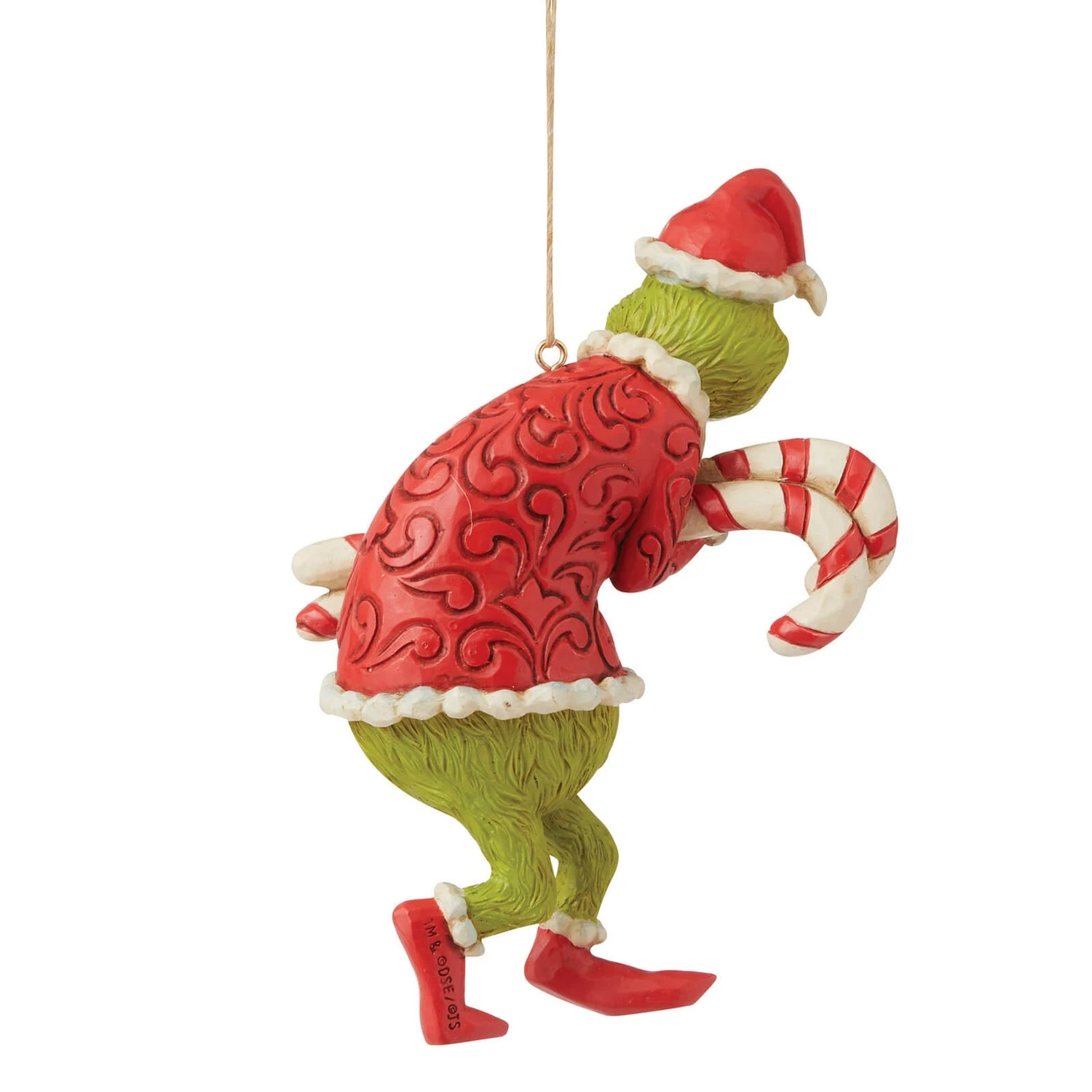 The Grinch By Jim Shore Grinch Stealing Candy Canes Hanging Ornament 4 The Grinch By Jim Shore Grinch Stealing Candy Canes Hanging Ornament - Image 2