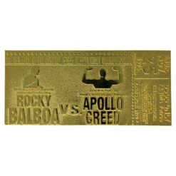Rocky - 24K Gold Plated Fight Ticket Rocky V Apollo Creed Re-Match -Television Action Figures Shop 13028139 1144855766612607