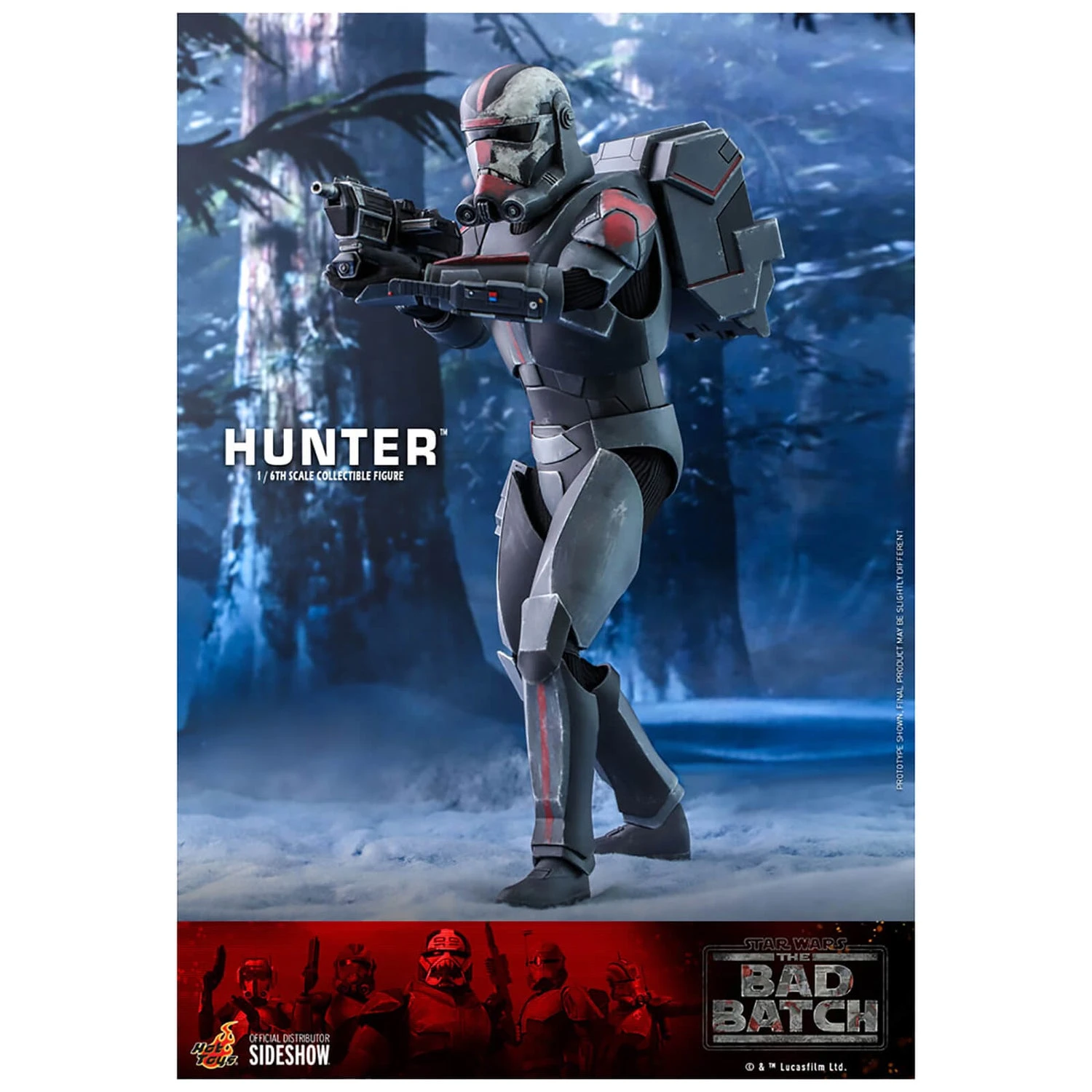 Hot Toys Star Wars: The Bad Batch Hunter 1/6 Scale Action Figure 10 Hot Toys Star Wars: The Bad Batch Hunter 1/6 Scale Action Figure - Image 8