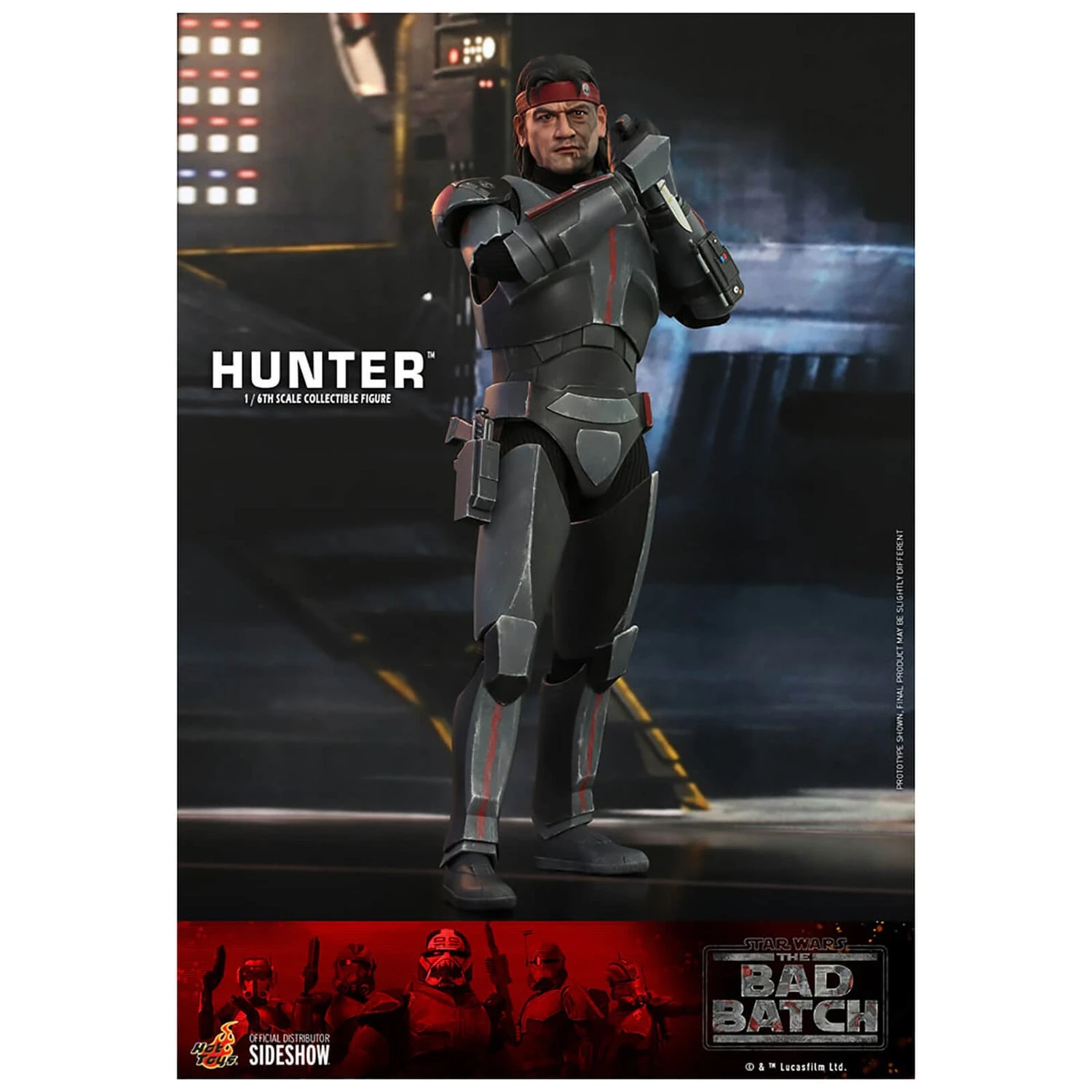 Hot Toys Star Wars: The Bad Batch Hunter 1/6 Scale Action Figure 5 Hot Toys Star Wars: The Bad Batch Hunter 1/6 Scale Action Figure - Image 3