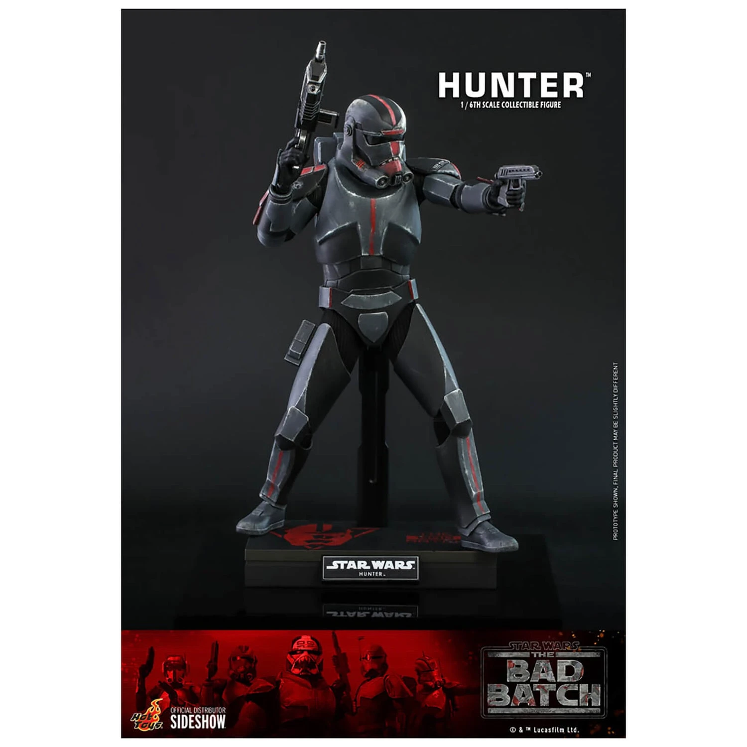 Hot Toys Star Wars: The Bad Batch Hunter 1/6 Scale Action Figure 6 Hot Toys Star Wars: The Bad Batch Hunter 1/6 Scale Action Figure - Image 4