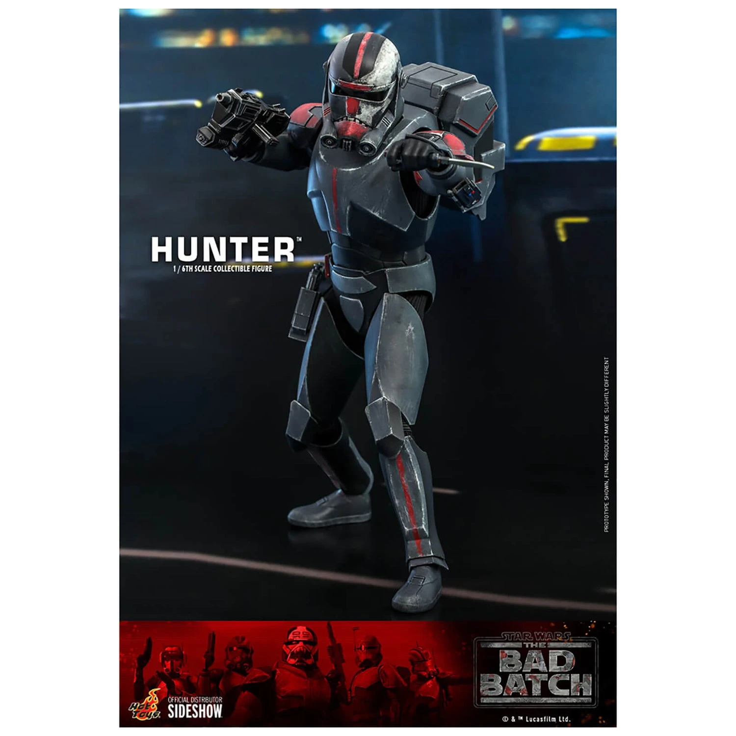 Hot Toys Star Wars: The Bad Batch Hunter 1/6 Scale Action Figure 8 Hot Toys Star Wars: The Bad Batch Hunter 1/6 Scale Action Figure - Image 6