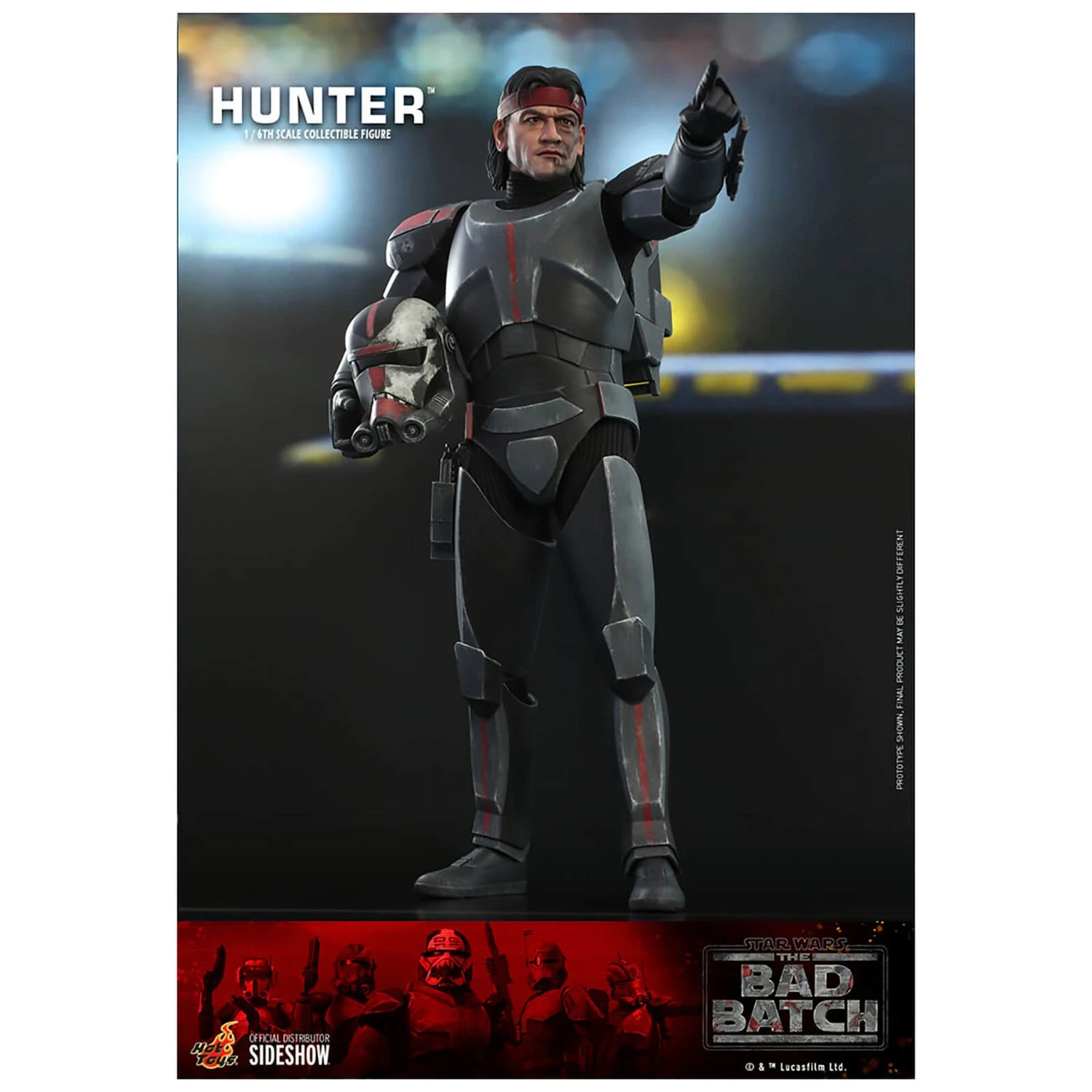 Hot Toys Star Wars: The Bad Batch Hunter 1/6 Scale Action Figure 4 Hot Toys Star Wars: The Bad Batch Hunter 1/6 Scale Action Figure - Image 2