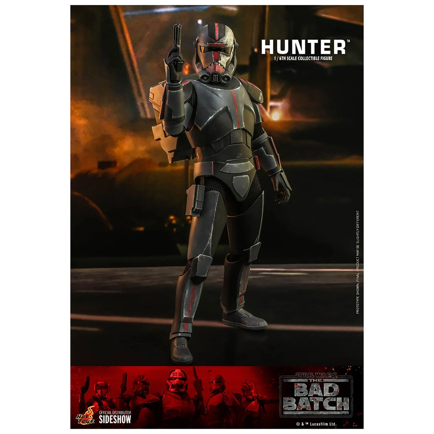Hot Toys Star Wars: The Bad Batch Hunter 1/6 Scale Action Figure 7 Hot Toys Star Wars: The Bad Batch Hunter 1/6 Scale Action Figure - Image 5