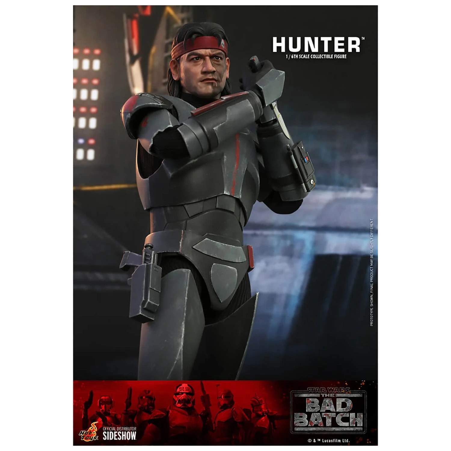 Hot Toys Star Wars: The Bad Batch Hunter 1/6 Scale Action Figure 11 Hot Toys Star Wars: The Bad Batch Hunter 1/6 Scale Action Figure - Image 9