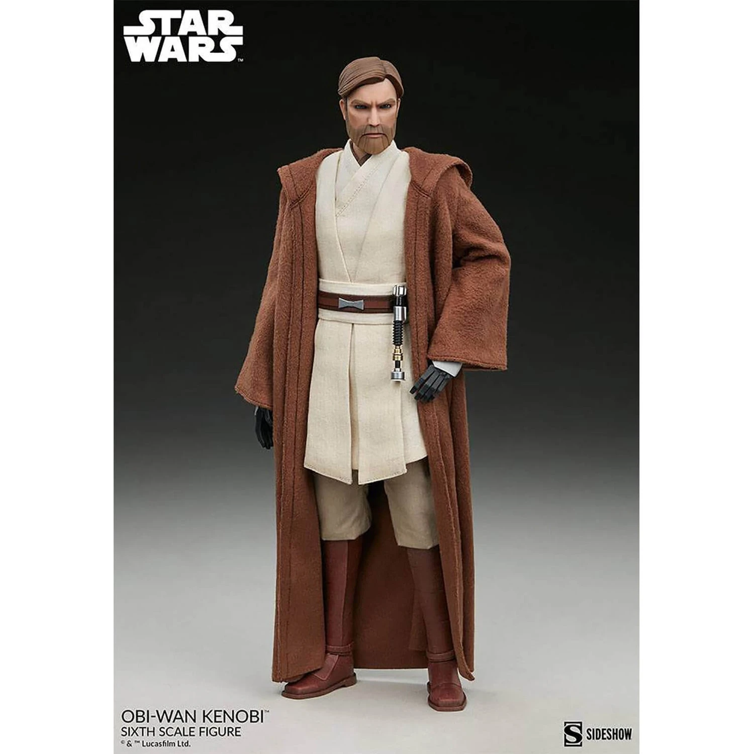 Sideshow Star Wars The Clone Wars Action Figure 1/6 Obi-Wan Kenobi 30 Cm 11 Sideshow Star Wars The Clone Wars Action Figure 1/6 Obi-Wan Kenobi 30 Cm - Image 9