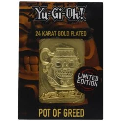 Fanattik: Yu-Gi-Oh! Limited Edition 24K Gold Plated Collectible - Pot Of Greed -Television Action Figures Shop 13337564 1824897193762664