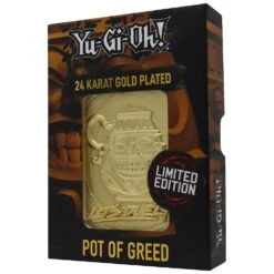 Fanattik: Yu-Gi-Oh! Limited Edition 24K Gold Plated Collectible - Pot Of Greed -Television Action Figures Shop 13337564 5884897193811819