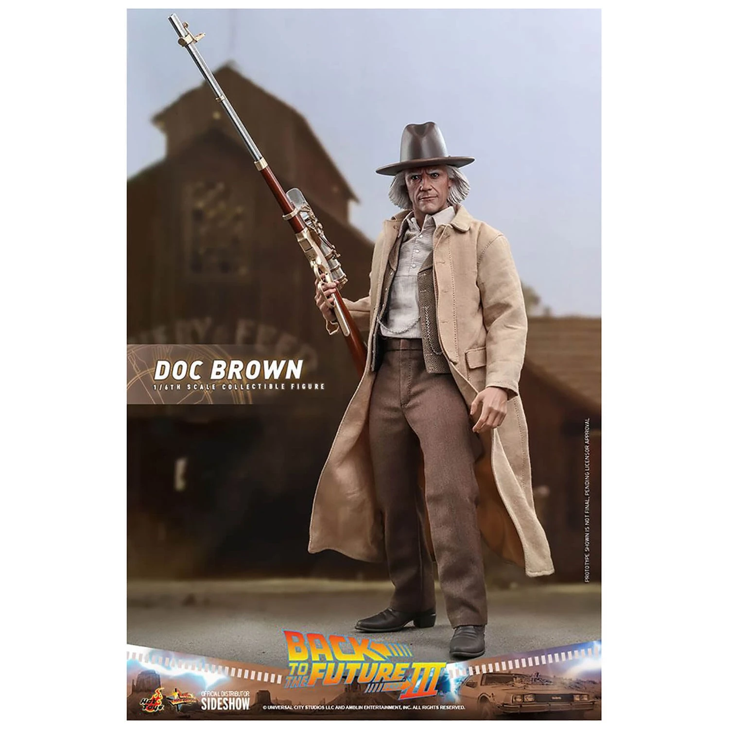 Hot Toys Back To The Future III Movie Masterpiece Action Figure 1/6 Doc Brown 32cm 12 Hot Toys Back To The Future III Movie Masterpiece Action Figure 1/6 Doc Brown 32cm - Image 10