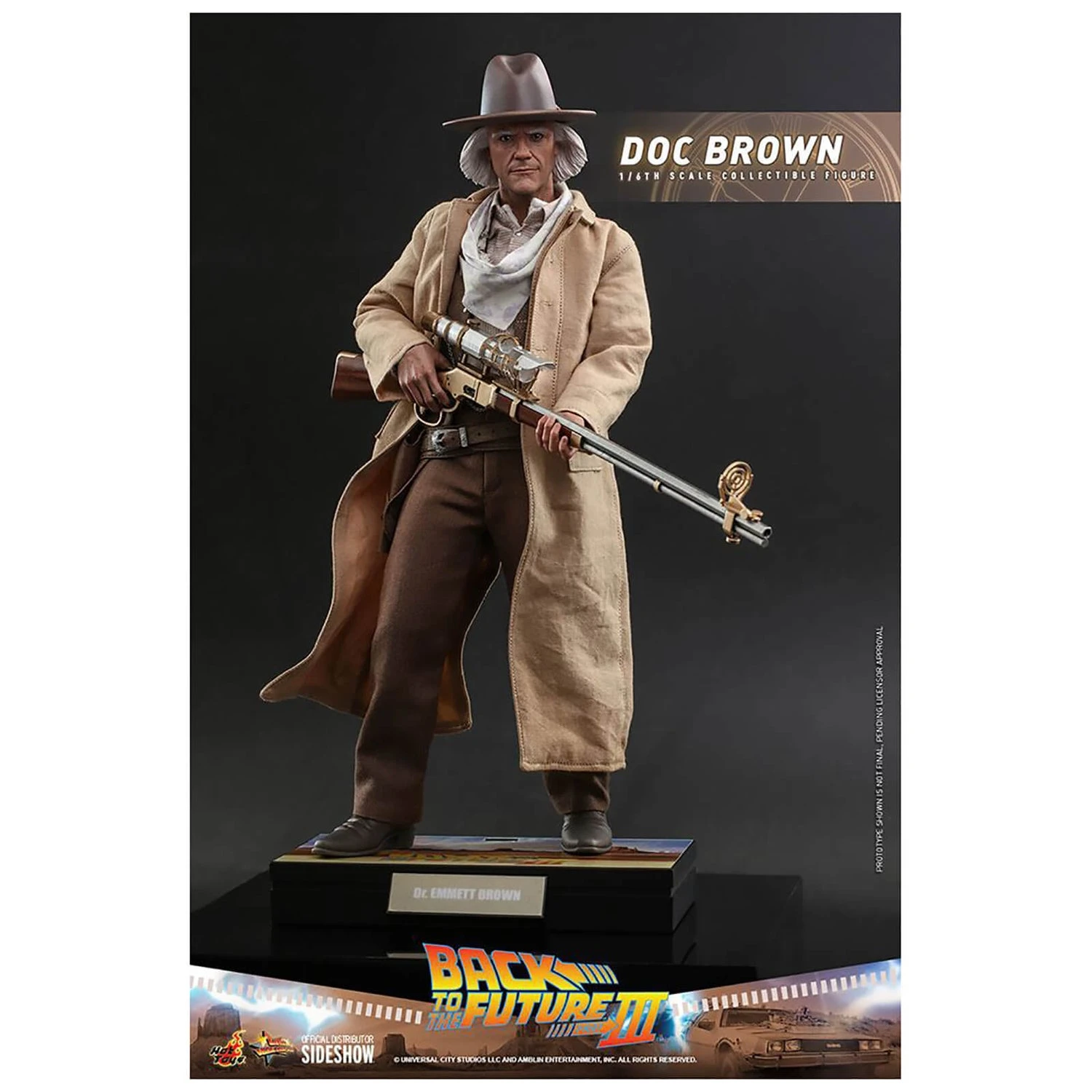 Hot Toys Back To The Future III Movie Masterpiece Action Figure 1/6 Doc Brown 32cm 5 Hot Toys Back To The Future III Movie Masterpiece Action Figure 1/6 Doc Brown 32cm - Image 3