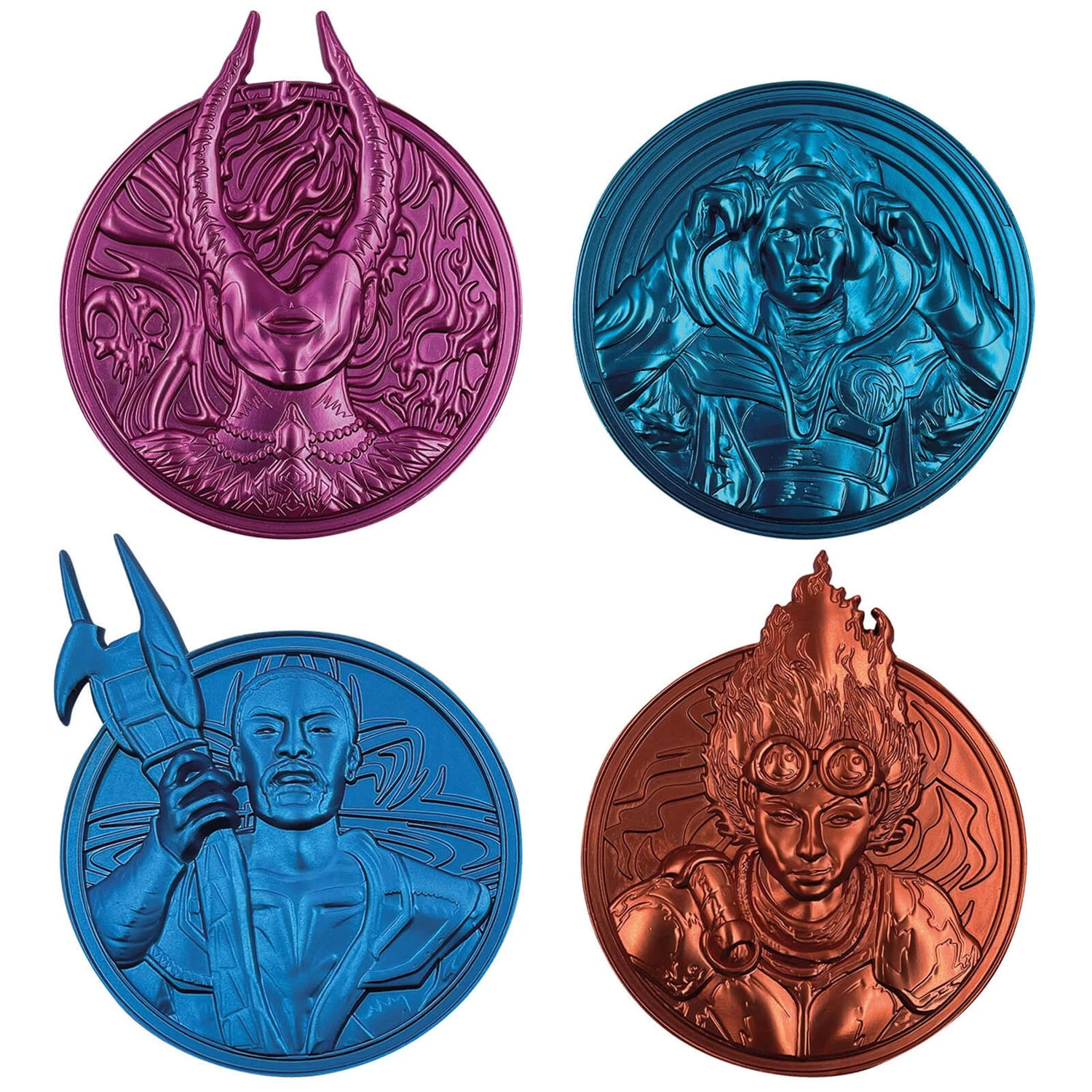 Magic The Gathering Planeswalker Medallion Set By Fanattik 3 Magic The Gathering Planeswalker Medallion Set By Fanattik
