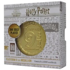 FANATTIK Harry Potter 24k Gold Plated Platfrom 3/4 Medallion -Television Action Figures Shop 13455407 1424909165824915