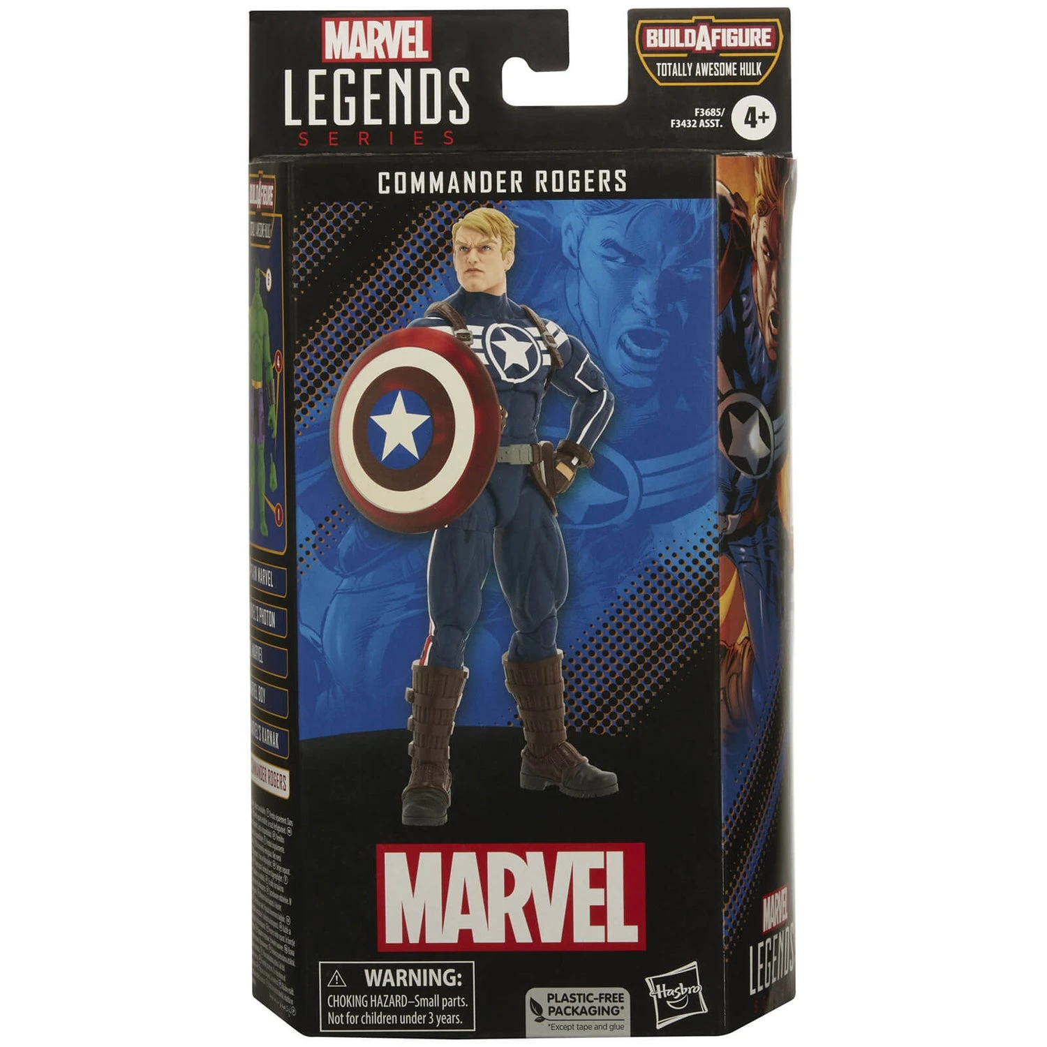 Hasbro Marvel Legends Series Marvel Comics Commander Rogers Action Figure 8 Hasbro Marvel Legends Series Marvel Comics Commander Rogers Action Figure - Image 6