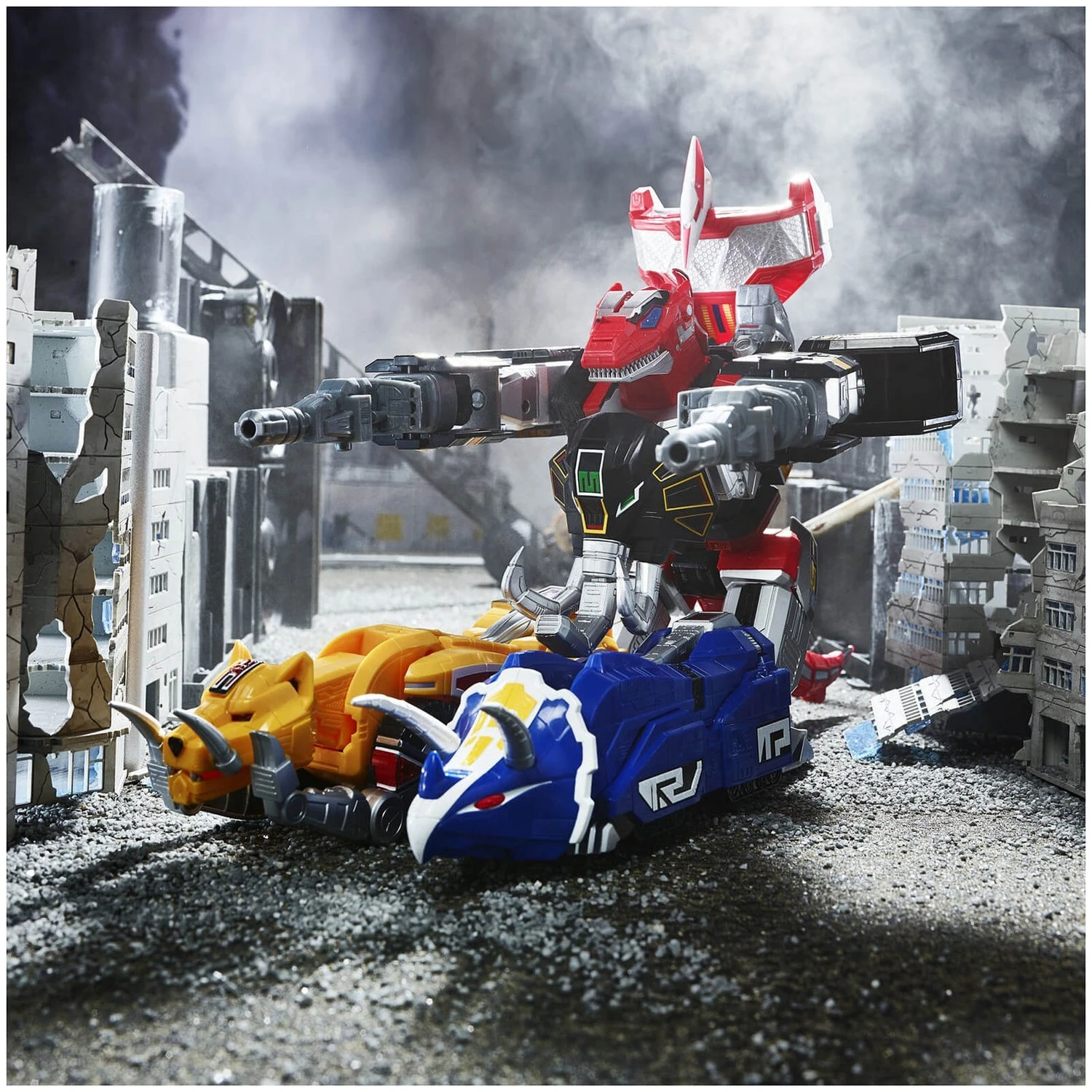 Hasbro Power Rangers Lightning Collection Zord Ascension Project Mighty Morphin Dino Megazord Figure 9 Hasbro Power Rangers Lightning Collection Zord Ascension Project Mighty Morphin Dino Megazord Figure - Image 7