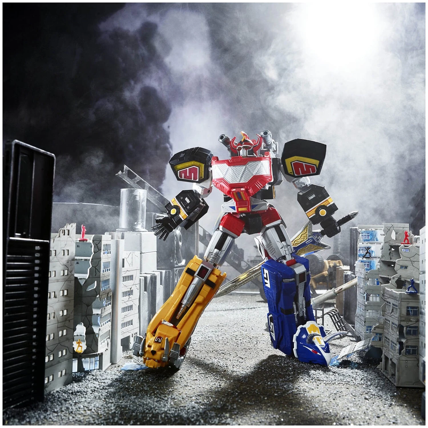 Hasbro Power Rangers Lightning Collection Zord Ascension Project Mighty Morphin Dino Megazord Figure 7 Hasbro Power Rangers Lightning Collection Zord Ascension Project Mighty Morphin Dino Megazord Figure - Image 5