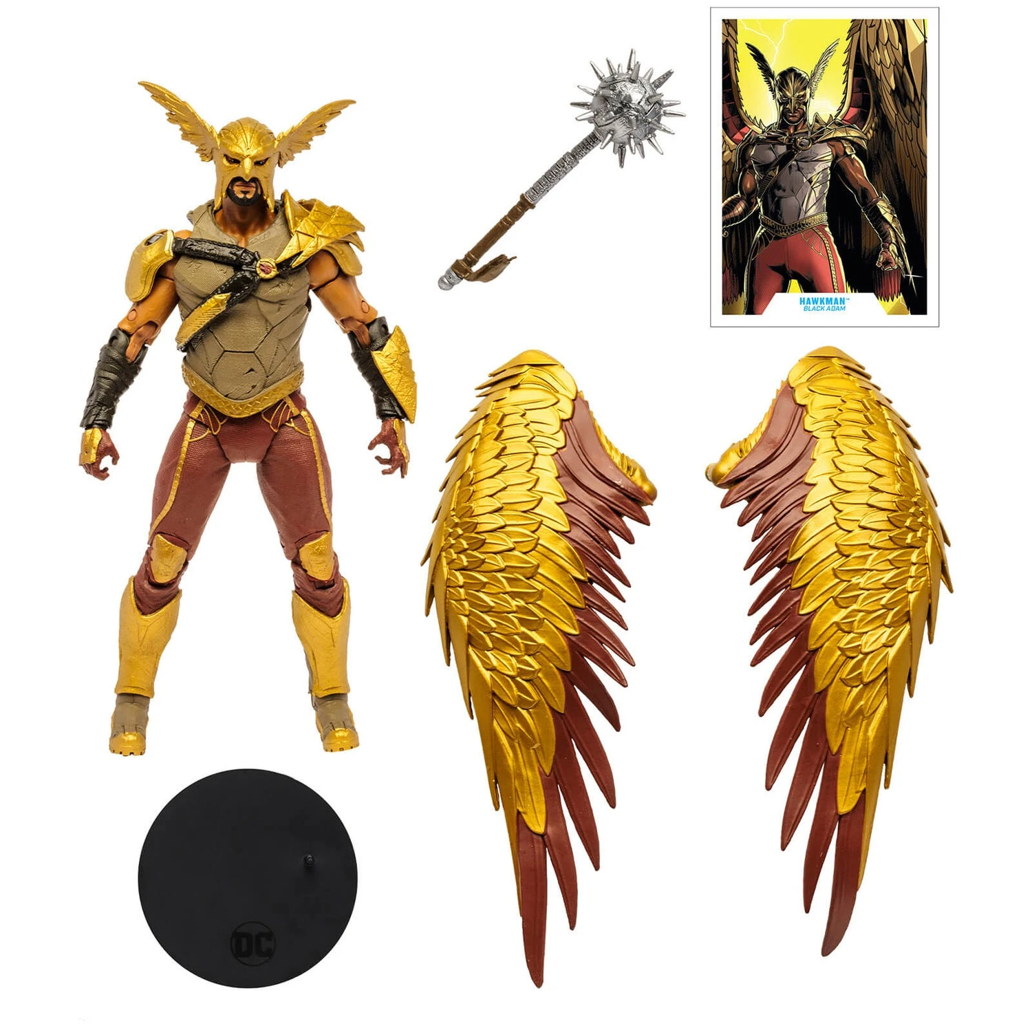 McFarlane DC Multiverse Black Adam 7" Action Figure - Hawkman 6 McFarlane DC Multiverse Black Adam 7" Action Figure - Hawkman - Image 4