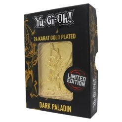 Fanattik Yu-Gi-Oh! 24K Gold Plated Dark Paladin Ingot -Television Action Figures Shop 13646552 1614933242196356