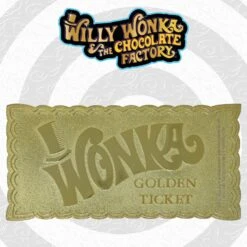 Fanattik Willy Wonka Replica Golden Ticket -Television Action Figures Shop 13697303 1694940479904913