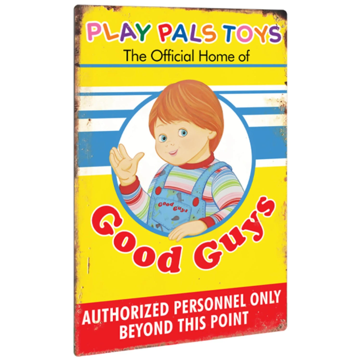 Trick Or Treat Studios Child's Play 2 Good Guys Play Pals Toys Metal Sign 3 Trick Or Treat Studios Child's Play 2 Good Guys Play Pals Toys Metal Sign