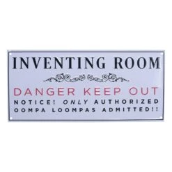 Fanattik Willy Wonka Scaled Replica Metal Sign