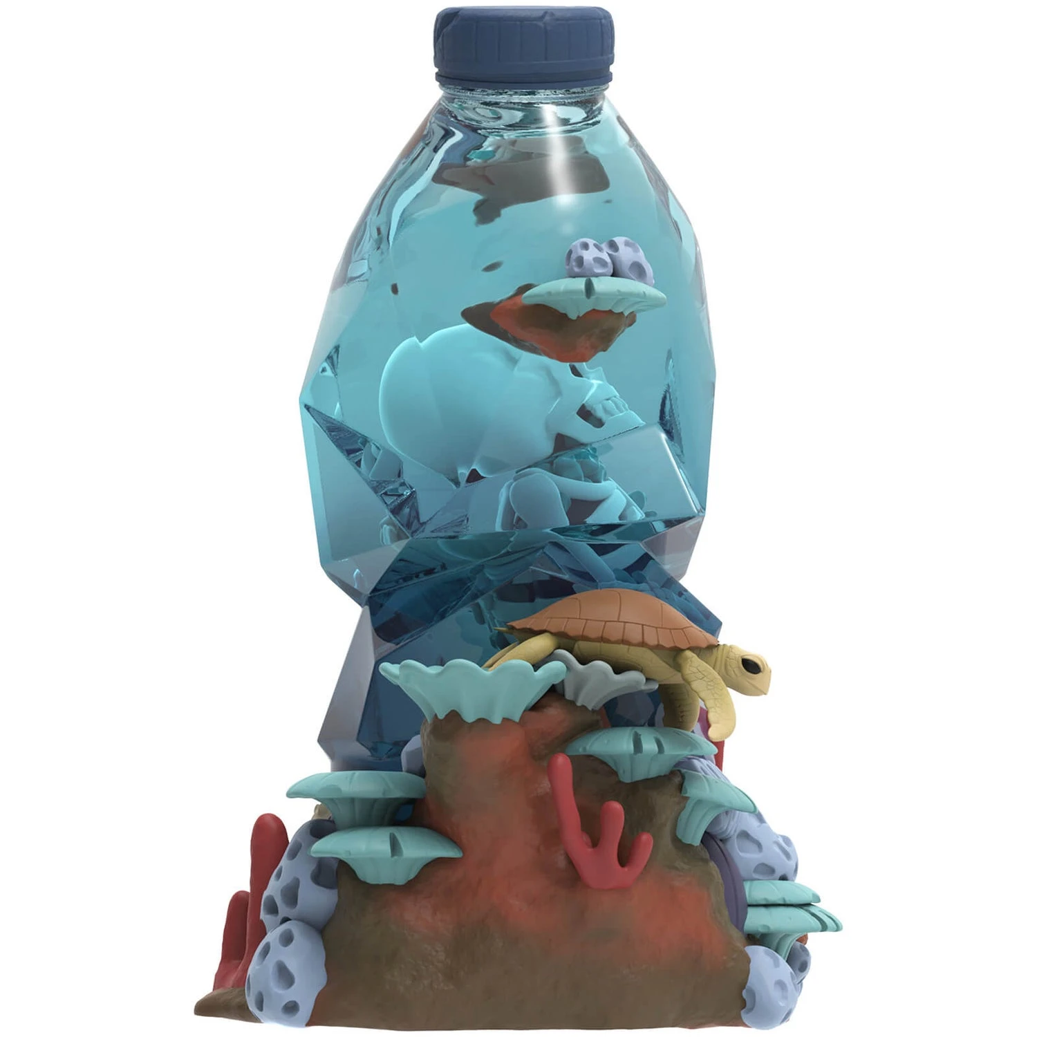 Mighty Jaxx Message In A Bottle By Kerby Rosanes 8" Polystone Art Toy 10 Mighty Jaxx Message In A Bottle By Kerby Rosanes 8" Polystone Art Toy - Image 8