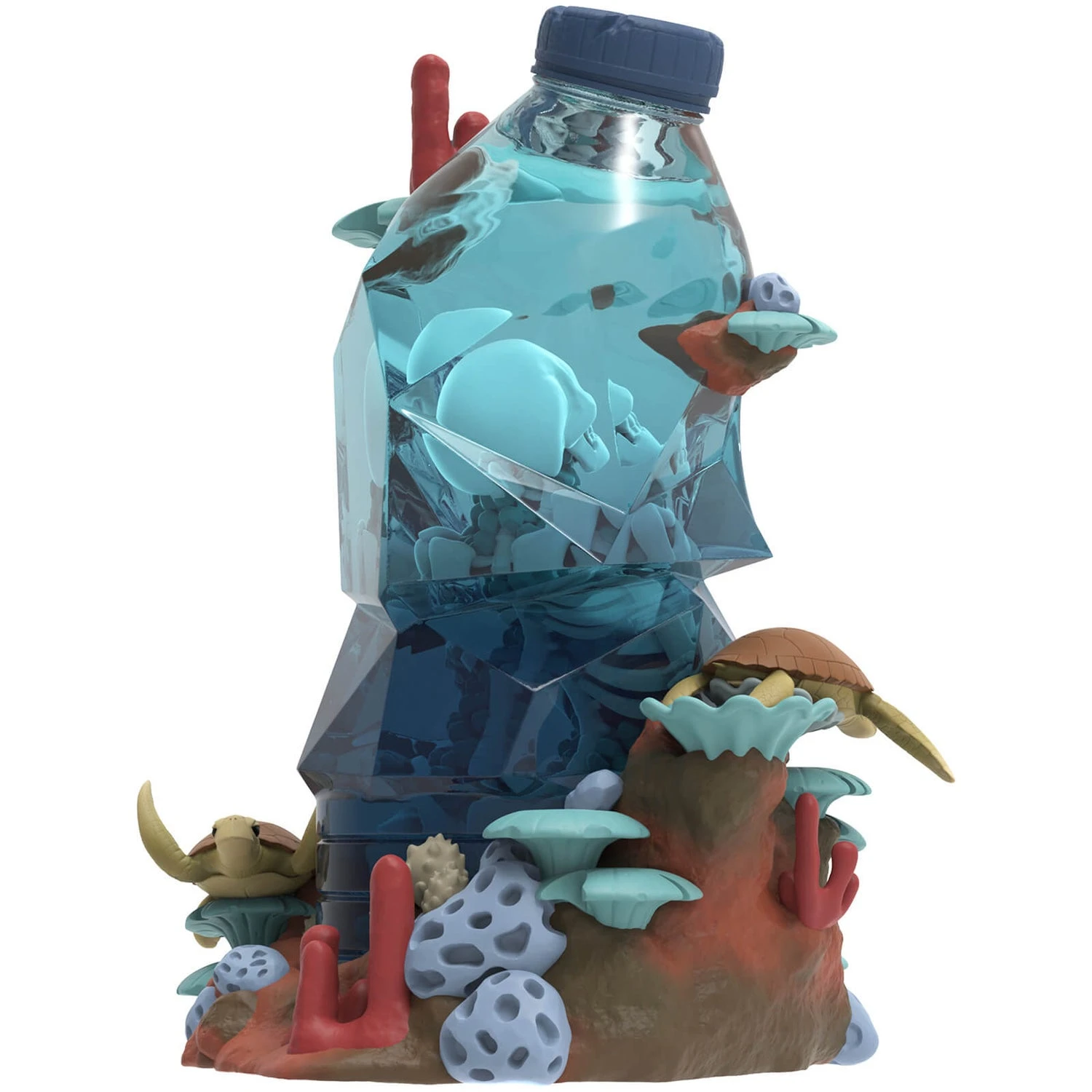 Mighty Jaxx Message In A Bottle By Kerby Rosanes 8" Polystone Art Toy 9 Mighty Jaxx Message In A Bottle By Kerby Rosanes 8" Polystone Art Toy - Image 7