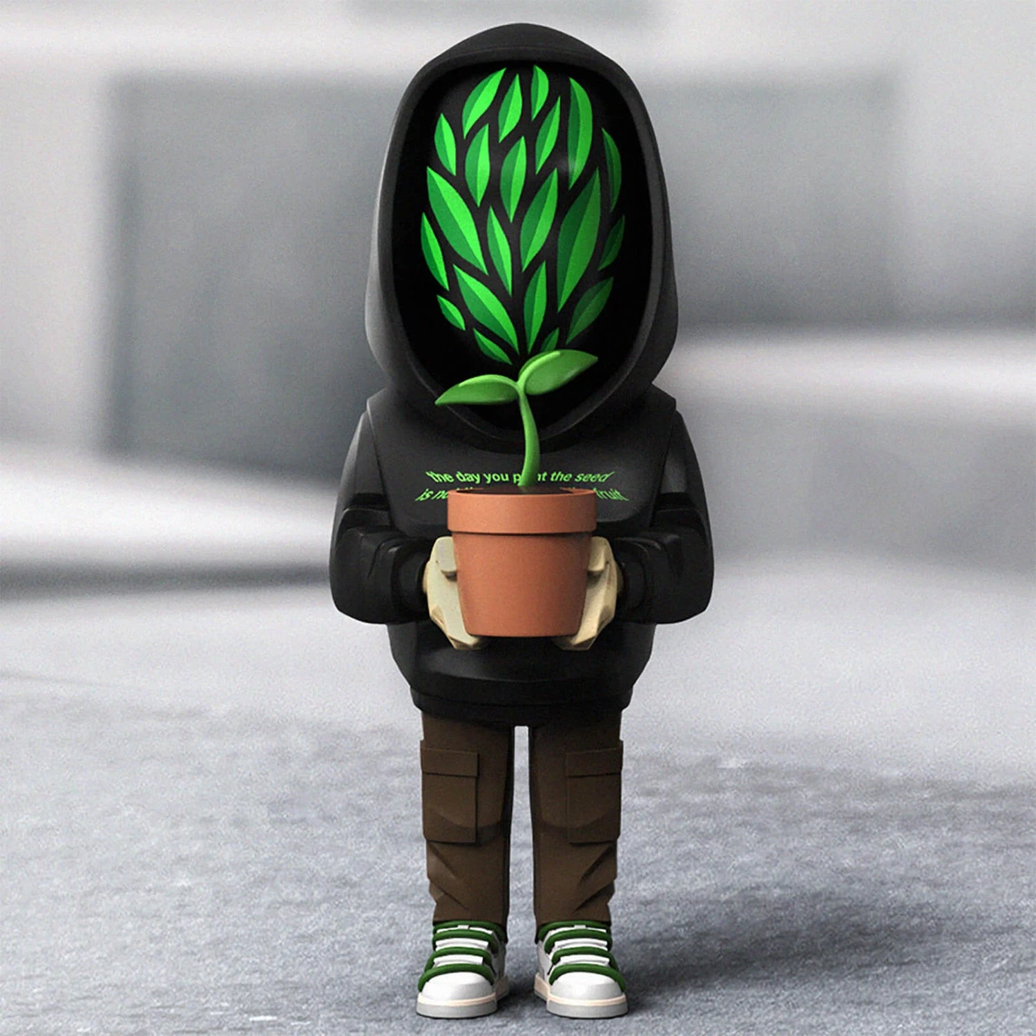 Mighty Jaxx Aplasticplant By Yarms 8" Vinyl Art Toy 12 Mighty Jaxx Aplasticplant By Yarms 8" Vinyl Art Toy - Image 10