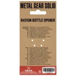 Metal Gear Premium Bottle Opener By Fanattik -Television Action Figures Shop 14851047 5785059998979425